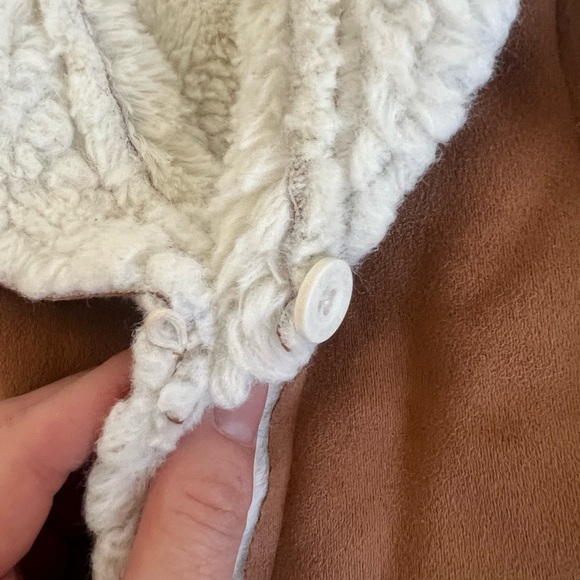 Kids Calvin Klein Suede and Sherpa Vest | 24 Months - Picture 4 of 5